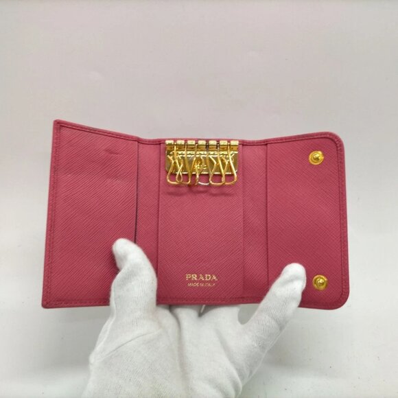 Prada Key Case Pink Leather 120-082325 - Picture 5 of 9